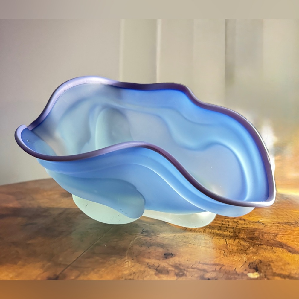 Epiphany Studios 1997 Hand Blown Art Glass Bowl